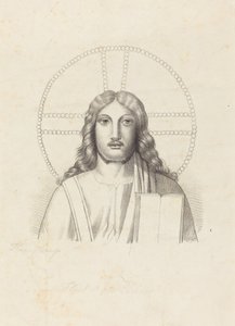 Cabeça de Nosso Salvador, de "Roma Subterranea" de Arringhi de Henry Noel Humphreys after John Flaxman