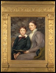 Sra. William T. Evans e seu filho, 1895.