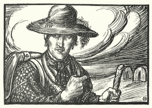 Poema de Matthew Arnold: O Cigano Escolar (gravura)