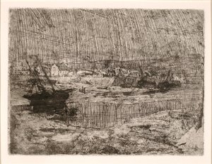 Barcos de pesca naufragados, Bretanha de Henry Ossawa Tanner