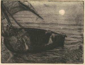Cristo andando sobre as águas de Henry Ossawa Tanner
