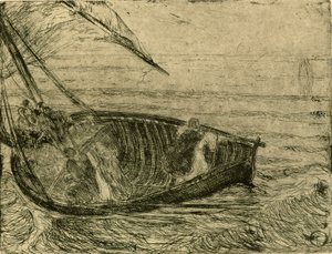 Cristo caminhando sobre as águas de Henry Ossawa Tanner