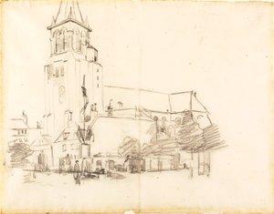 Igreja, St.-Germain-des-Prés, França de Henry Ossawa Tanner