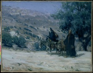 Voo para o Egito, 1899 de Henry Ossawa Tanner