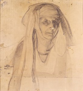 Estudo para Maria, regresso da Crucifixão de Henry Ossawa Tanner