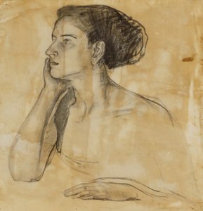 Estudo para o retrato da Sra. Atherton Curtis de Henry Ossawa Tanner