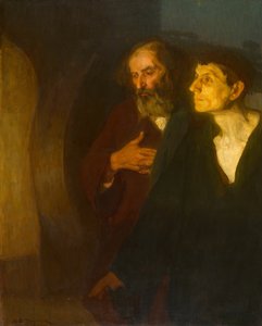 Os dois discípulos no túmulo, c. 1906. de Henry Ossawa Tanner