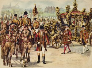 Procissão de coroação do rei George V, 22 de junho de 1911 (cromolito)
