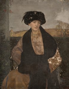 Retrato da Sra. Lester de Slad Valley, Stroud, 1914.