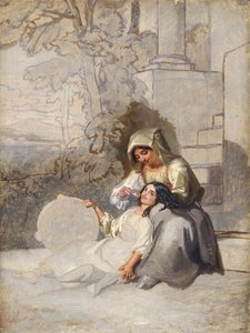 Camponeses italianos (óleo sobre tela)