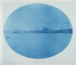 Dique em La Crosse, Wisconsin, 1891 (foto)
