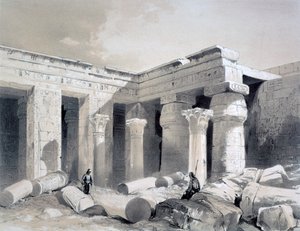 Medinet Abou, Tebas, Egito, século XIX