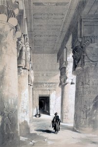 Templo de Denderah, Egito, século XIX.