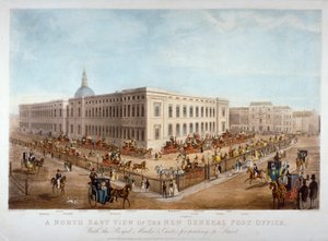 O novo General Post Office, City of London, c1830