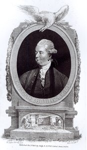 Retrato de Edward Gibbon, de &39;A História do Declínio e Queda do Império Romano&39;, Vol. I, de Edward Gibbon, 1808