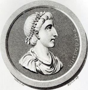 Retrato de Teodósio, de &39;A História do Declínio e Queda do Império Romano&39;, de Edward Gibbon, 1808
