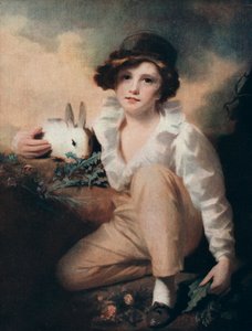 Menino com coelho, c1814 1912.