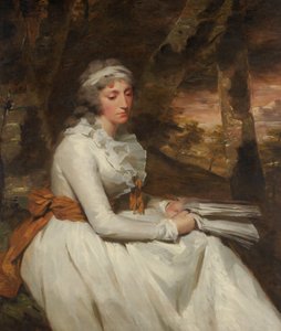 Sra. Richard Alexander Oswald Louisa Johnston, nascida por volta de 1760, morreu em 1797, ca. 1794 de Henry Raeburn