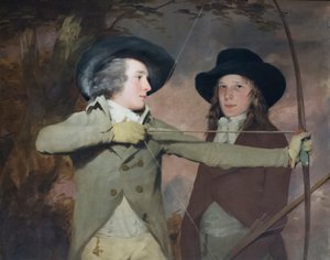 Os arqueiros, c.1789-90 (óleo sobre tela) de Henry Raeburn