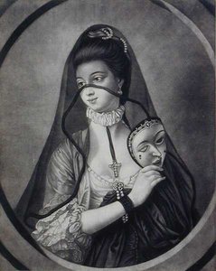 The Fair Nun Unmasked, gravada por Carington Bowles (fl.1744-93) (litho) de Henry Robert (after) Morland