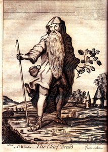O Druida Chefe de Mona Antiqua Restaurata, 1723 de Henry Rowlands