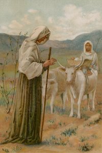 Hannah e Samuel (chromolitho) de Henry Ryland