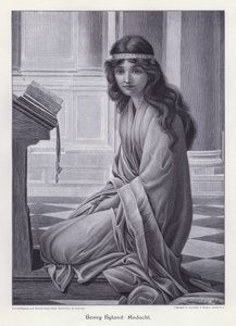 Oração (gravura) de Henry Ryland