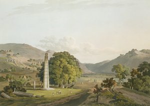 O Obelisco em Axum, gravado por Daniel Havell (1785-1826) 1809 (aquatint)