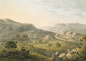 A passagem de Atbara na Abissínia, gravada por Daniel Havell (1785-1826) 1809 (aquatint)