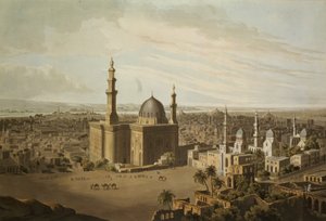Vista do Grande Cairo, gravada por Daniel Havell (1785-1826) 1809