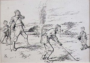 The Absent Minded Golfer, ilustração da revista 