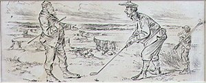 The Hesitant Golfer, ilustração da revista 