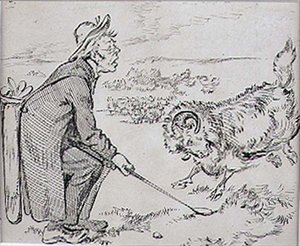 The Surprised Golfer, ilustração da revista 