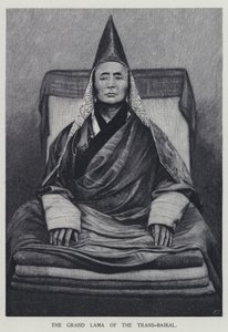 O Grande Lama do Trans-Baikal (litho) de Henry Sandham