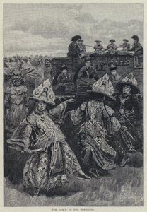 A dança dos Burkhans (litho) de Henry Sandham