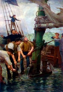 Todas as mãos nas bombas! de Henry S. Tuke de Henry Scott Tuke
