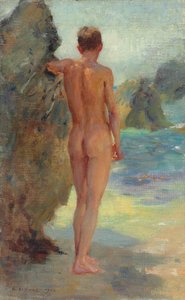 O banhista, 1912 de Henry Scott Tuke