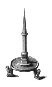 Castiçal de bronze, final do século XIII-XIV, 1843.