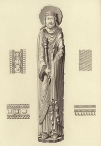 Clovis I, cerca de 1100, da Igreja de Notre Dame De Corbeil de Henry Shaw