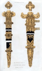 Adaga e espada, início do século XVI, 1843.
