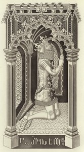 Eduardo III, por volta de 1355, da Capela de Santo Estêvão, em Westminster de Henry Shaw
