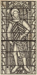 Gilbert de Clare, Conde de Clare, da Igreja da Abadia de Tewkesbury, cerca de 1340 de Henry Shaw