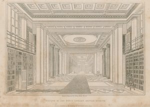 Interior da Biblioteca do Rei, Museu Britânico de Henry Shaw
