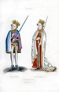 Rei João e Rei Henrique I, c1440, 1843. de Henry Shaw