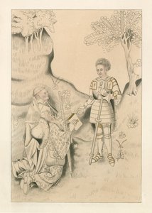 Lydgate apresenta seu livro ao conde de Salisbury de Henry Shaw