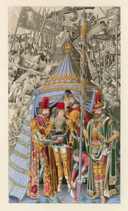 Pirro Recebendo a Honra da Cavalaria, início do século XV de Henry Shaw