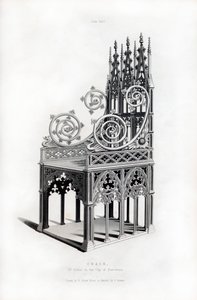 Trono de prata maciça, 1397, 1843. de Henry Shaw