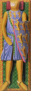 William Longespee, 1º Conde de Salisbury (d.1226) depois de um manuscrito do meio do século XIII na Biblioteca da Universidade de Cambridge de Henry Shaw