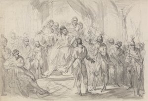 Stephen Brought Prisoner para a Imperatriz Mathilda de Henry Singleton