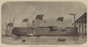 Flutuante HMS Sultan fora do Dock de Henry Spernon Tozer